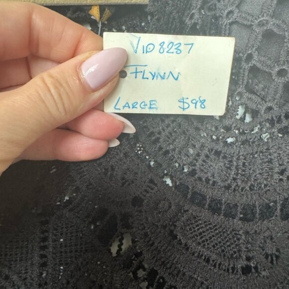 The Vintage Shop Lace Long Sleeve Mini Dress – Size Large (NWT) - Picture 7 of 16